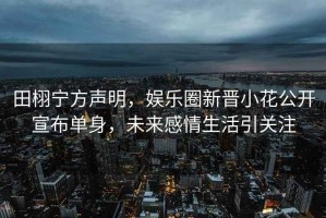 田栩?qū)幏铰暶?，娛樂圈新晉小花公開宣布單身，未來感情生活引關(guān)注