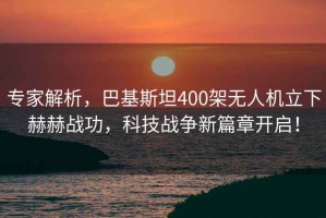 專家解析，巴基斯坦400架無人機(jī)立下赫赫戰(zhàn)功，科技戰(zhàn)爭新篇章開啟！