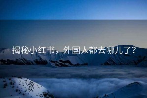 揭秘小紅書，外國人都去哪兒了？