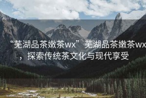 “蕪湖品茶嫩茶wx”蕪湖品茶嫩茶wx，探索傳統(tǒng)茶文化與現(xiàn)代享受