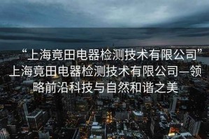 “上海竟田電器檢測技術有限公司”上海竟田電器檢測技術有限公司—領略前沿科技與自然和諧之美