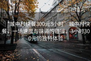 “城中村快餐300元3小時(shí)”城中村快餐，一場(chǎng)速度與味道的碰撞，3小時(shí)300元的獨(dú)特體驗(yàn)