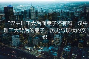“漢中理工大后面巷子還有嗎”漢中理工大背后的巷子，歷史與現(xiàn)狀的交織