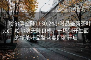 “哈爾濱空降1130.24小時(shí)品鑒新茶葉.cc”哈爾濱天降良機(jī)，一場(chǎng)別開(kāi)生面的新茶葉品鑒盛宴即將開(kāi)啟