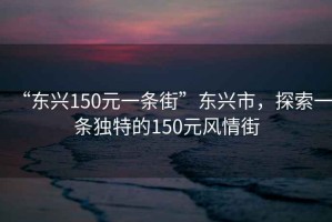 “東興150元一條街”東興市，探索一條獨特的150元風(fēng)情街