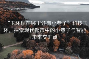 “玉環(huán)現(xiàn)在哪里還有小巷子”科技玉環(huán)，探索現(xiàn)代都市中的小巷子與智能未來交匯點(diǎn)