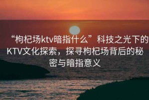 “枸杞場(chǎng)ktv暗指什么”科技之光下的KTV文化探索，探尋枸杞場(chǎng)背后的秘密與暗指意義