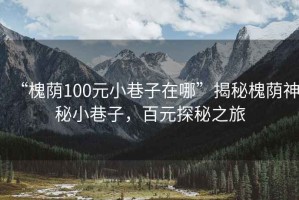 “槐蔭100元小巷子在哪”揭秘槐蔭神秘小巷子，百元探秘之旅