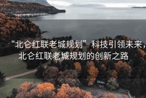“北侖紅聯(lián)老城規(guī)劃”科技引領(lǐng)未來(lái)，北侖紅聯(lián)老城規(guī)劃的創(chuàng)新之路