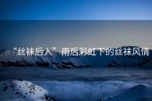 “絲襪后入”雨后彩虹下的絲襪風(fēng)情
