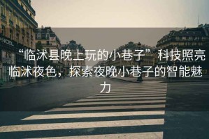 “臨沭縣晚上玩的小巷子”科技照亮臨沭夜色，探索夜晚小巷子的智能魅力