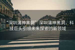 “深圳蒲神黑洞”深圳蒲神黑洞，科技巨頭引領(lǐng)未來探索的新領(lǐng)域