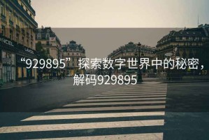 “929895”探索數(shù)字世界中的秘密，解碼929895