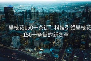 “攀枝花150一條街”科技引領攀枝花150一條街的新變革