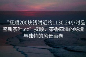 “撫順200塊錢附近約1130.24小時品鑒新茶葉.cc”撫順，茶香四溢的秘境與獨特的風(fēng)景畫卷
