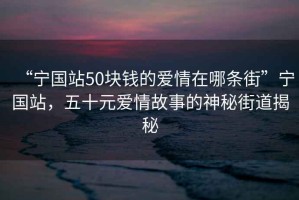 “寧國站50塊錢的愛情在哪條街”寧國站，五十元愛情故事的神秘街道揭秘