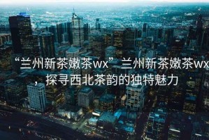 “蘭州新茶嫩茶wx”蘭州新茶嫩茶wx，探尋西北茶韻的獨(dú)特魅力