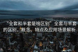 “全套和半套是啥區(qū)別”全套與半套的區(qū)別，概念、特點(diǎn)及應(yīng)用場景解析
