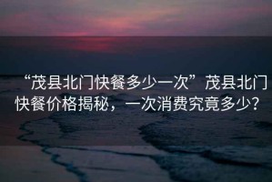 “茂縣北門快餐多少一次”茂縣北門快餐價格揭秘，一次消費究竟多少？