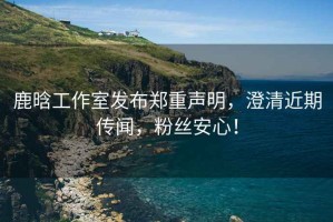 鹿晗工作室發(fā)布鄭重聲明，澄清近期傳聞，粉絲安心！