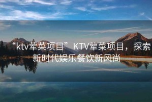 “ktv葷菜項(xiàng)目”KTV葷菜項(xiàng)目，探索新時(shí)代娛樂(lè)餐飲新風(fēng)尚