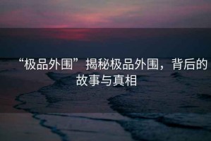 “極品外圍”揭秘極品外圍，背后的故事與真相