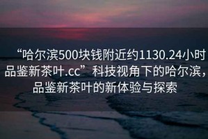 “哈爾濱500塊錢附近約1130.24小時品鑒新茶葉.cc”科技視角下的哈爾濱，品鑒新茶葉的新體驗與探索