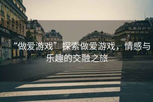 “做愛游戲”探索做愛游戲，情感與樂趣的交融之旅