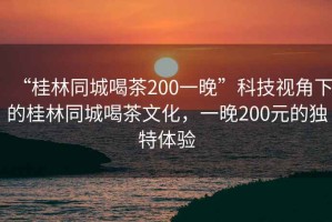 “桂林同城喝茶200一晚”科技視角下的桂林同城喝茶文化，一晚200元的獨(dú)特體驗(yàn)