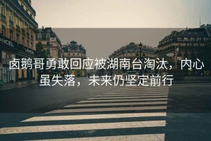 鹵鵝哥勇敢回應被湖南臺淘汰，內(nèi)心雖失落，未來仍堅定前行
