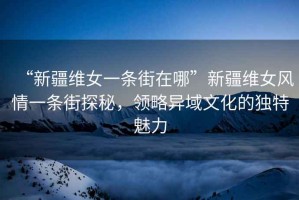 “新疆維女一條街在哪”新疆維女風(fēng)情一條街探秘，領(lǐng)略異域文化的獨特魅力
