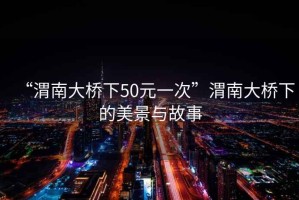 “渭南大橋下50元一次”渭南大橋下的美景與故事