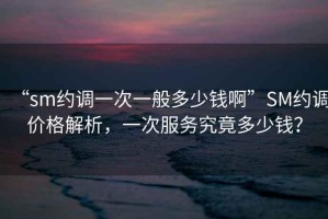 “sm約調一次一般多少錢啊”SM約調價格解析，一次服務究竟多少錢？