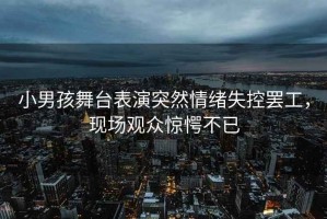 小男孩舞臺(tái)表演突然情緒失控罷工，現(xiàn)場(chǎng)觀眾驚愕不已