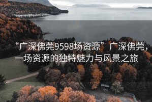 “廣深佛莞9598場資源”廣深佛莞，一場資源的獨特魅力與風景之旅