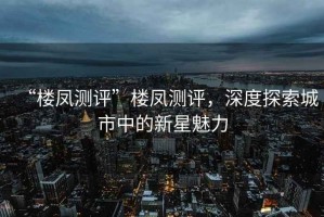“樓鳳測(cè)評(píng)”樓鳳測(cè)評(píng)，深度探索城市中的新星魅力