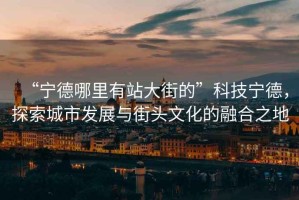“寧德哪里有站大街的”科技寧德，探索城市發(fā)展與街頭文化的融合之地