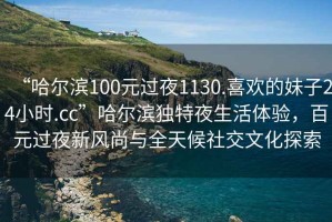 “哈爾濱100元過夜1130.喜歡的妹子24小時.cc”哈爾濱獨特夜生活體驗，百元過夜新風尚與全天候社交文化探索