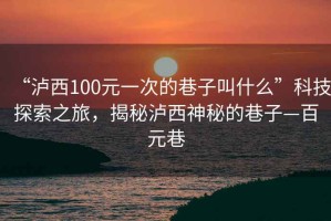 “瀘西100元一次的巷子叫什么”科技探索之旅，揭秘瀘西神秘的巷子—百元巷