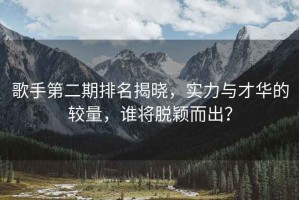 歌手第二期排名揭曉，實(shí)力與才華的較量，誰將脫穎而出？