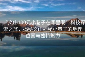“文山100元小巷子在哪里啊”科技探索之旅，揭秘文山神秘小巷子的地理位置與獨特魅力