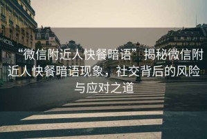 “微信附近人快餐暗語”揭秘微信附近人快餐暗語現(xiàn)象，社交背后的風(fēng)險與應(yīng)對之道