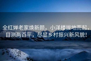 全紅嬋老家煥新顏，小洋樓拔地而起，目測兩百平，盡顯鄉(xiāng)村振興新風(fēng)貌！