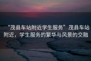 “茂縣車站附近學(xué)生服務(wù)”茂縣車站附近，學(xué)生服務(wù)的繁華與風(fēng)景的交融