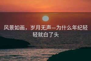 風(fēng)景如畫，歲月無聲—為什么年紀輕輕就白了頭