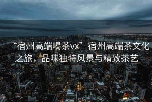 “宿州高端喝茶vx”宿州高端茶文化之旅，品味獨特風(fēng)景與精致茶藝