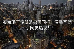 秦海璐王俊凱姐弟再同框，溫馨互動(dòng)引網(wǎng)友熱議！