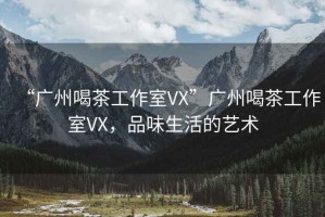 “廣州喝茶工作室VX”廣州喝茶工作室VX，品味生活的藝術(shù)