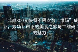“成都300元快餐不限次數(shù)二維碼”成都，繁華都市下的美食之旅與二維碼的魅力