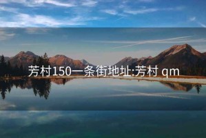 芳村150一條街地址:芳村 qm